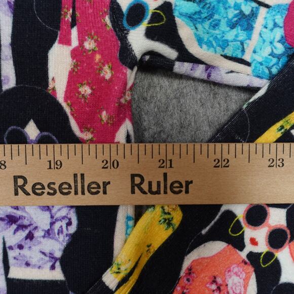 Alice Olivia Sweater Women Small NWT Gleeson Printed Pullover Stace Face Rainbow - Picture 8 of 10